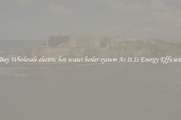 Buy Wholesale electric hot water boiler system As It Is Energy Efficient