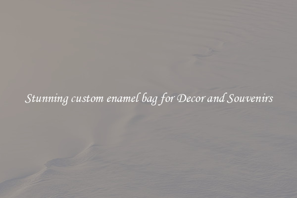 Stunning custom enamel bag for Decor and Souvenirs