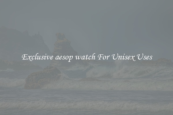 Exclusive aesop watch For Unisex Uses