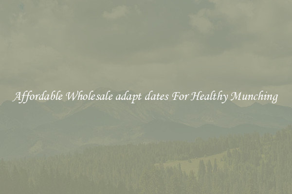 Affordable Wholesale adapt dates For Healthy Munching 