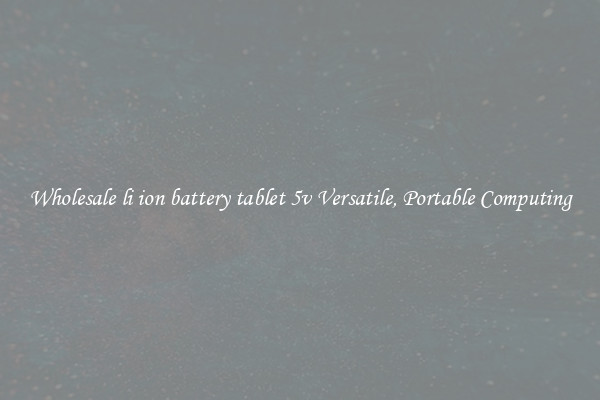 Wholesale li ion battery tablet 5v Versatile, Portable Computing