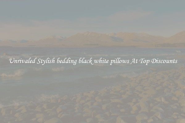 Unrivaled Stylish bedding black white pillows At Top Discounts
