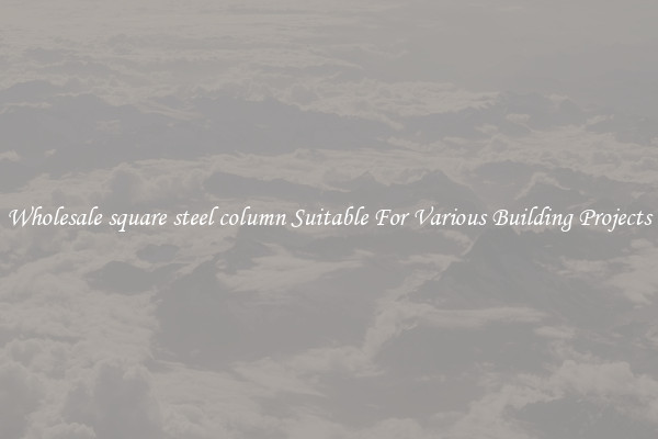 Wholesale square steel column Suitable For Various Building Projects