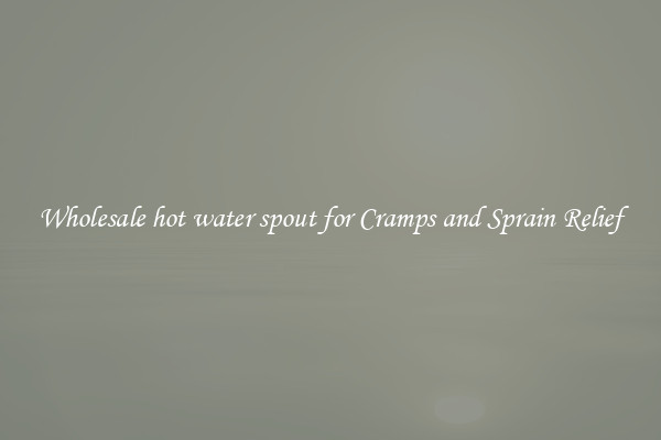 Wholesale hot water spout for Cramps and Sprain Relief