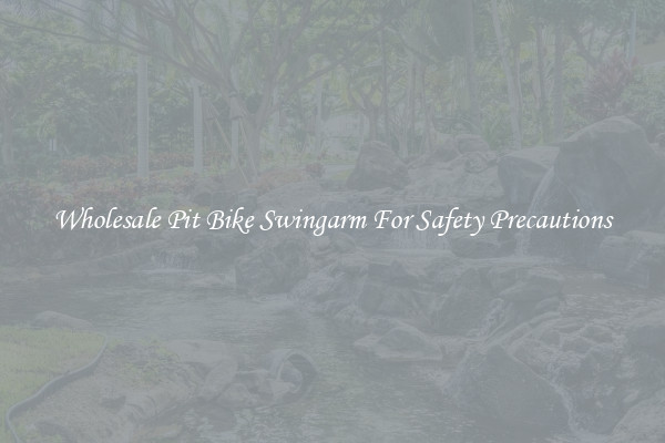 Wholesale Pit Bike Swingarm For Safety Precautions