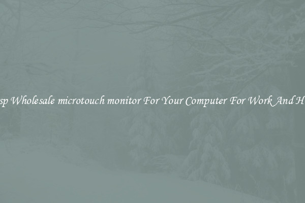 Crisp Wholesale microtouch monitor For Your Computer For Work And Home