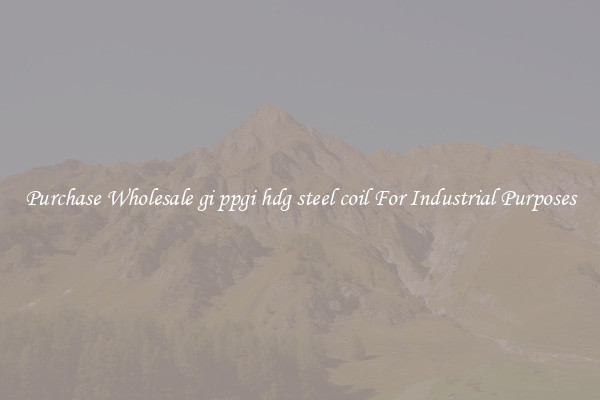 Purchase Wholesale gi ppgi hdg steel coil For Industrial Purposes