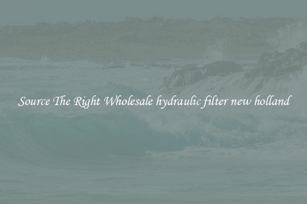 Source The Right Wholesale hydraulic filter new holland